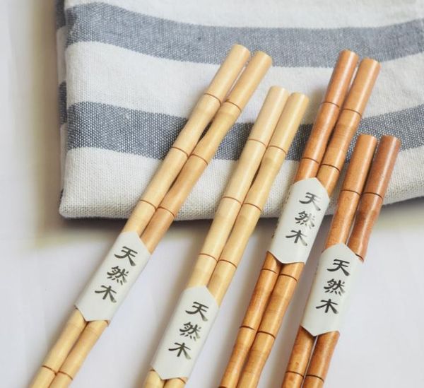 23,5 centímetros Bamboo Joint pauzinhos de madeira chinês Chopsticks Cozinha Household Non-Slip reutilizável Louça Louça frete grátis SN2951