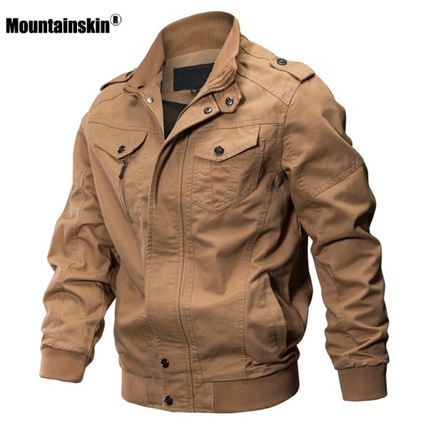 

mountainskin 2019 autumn spring new men's jackets solid casual coats fashion slim fit male brand clothing 6xl sa731, Black;brown