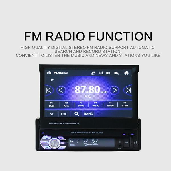 

double 2 din 7inch hd touchscreen in dash gps car stereo radio mp5/mp3 player fm