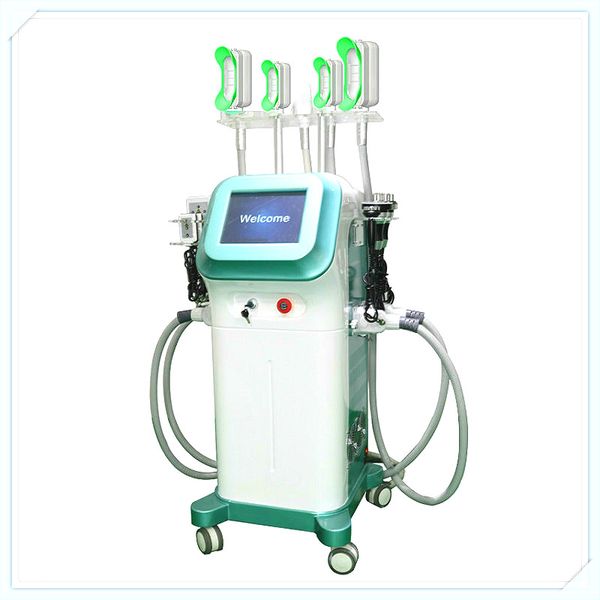 

2020 5 cryo handles cryolipolyse machine fat e slimming cryolipolysis equipment with 360 degree double chins treatment handle for sale