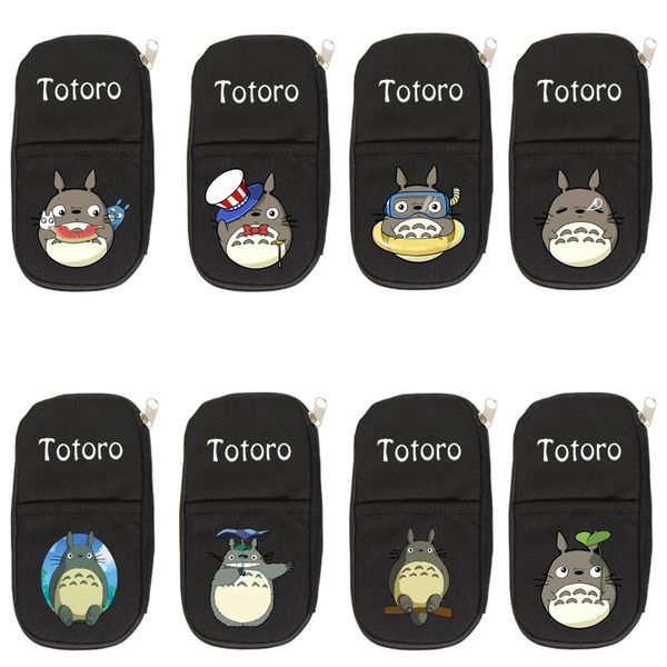 

my neighbor totoro cosplay canvas pencil case zipper cartoon cosmetic make up bag stationery bag gift
