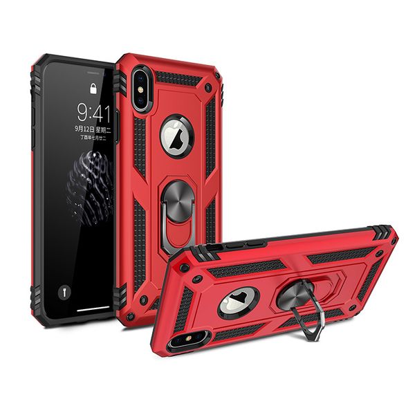 custodie per cavalletto con anello magnetico ibrido per iphone xs 11 pro max xr 7 8 plus 6 6s 12 mini 13 14