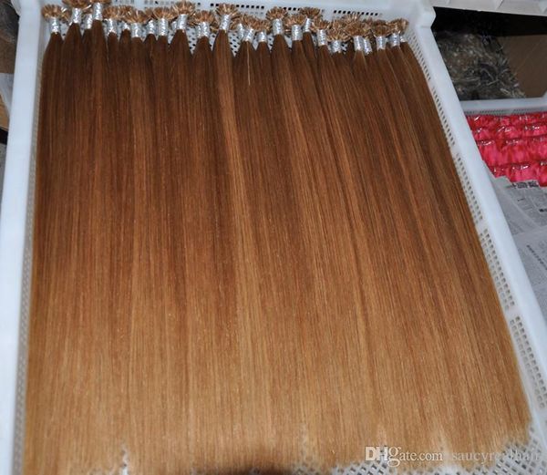 Blonde Color 27 U Tip In Hair Extensions Brazilian Straight Human