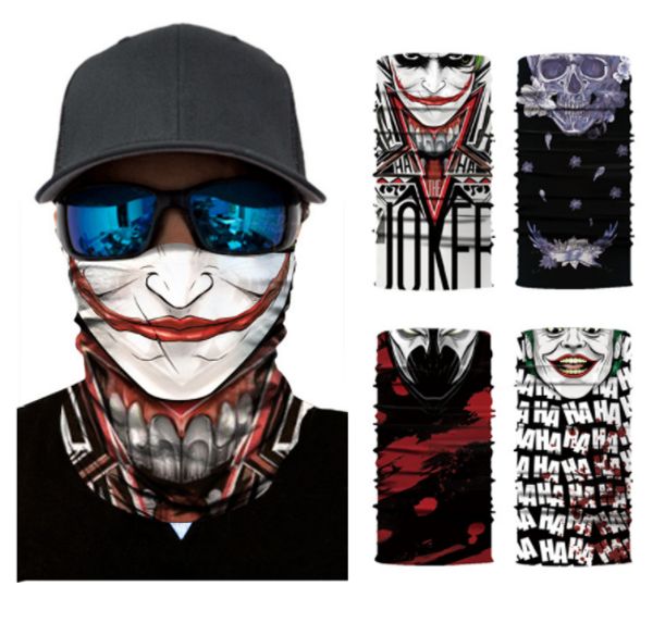 

by dhl or fedex 100pcs motorcycle head scarf neck warmer skull face mask balaclava headband mask scary halloween face shield