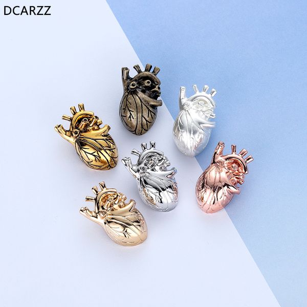 

heart shape lapel pins metal women the brooch jewelry as gift for doctor/nurse medical jewelry gold silver pins accessories gift, Gray