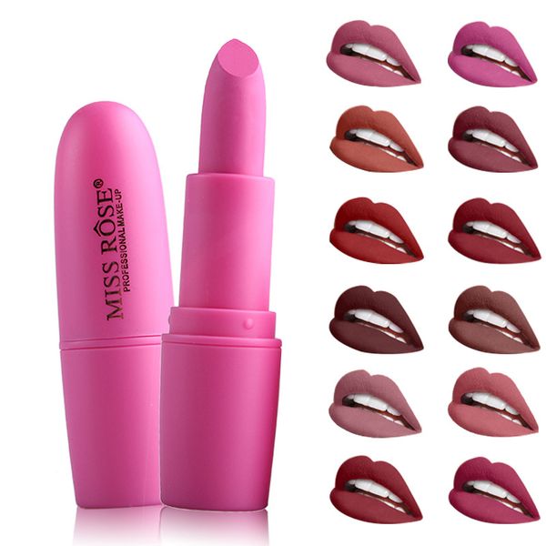 

brand 25 colors matte paint tube lipstick waterproof lips makeup red lip stick ing