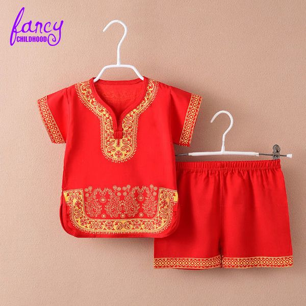 

fancy childhood summer 2020 boutique kids clothing cotton two piece baby girl and boys shorts set, White
