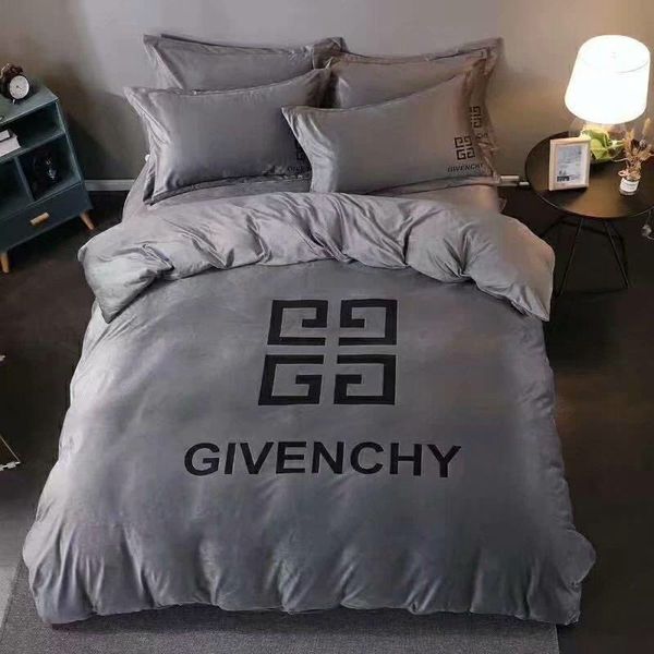 Classic Bedding Set Flannelette Bedclothes Contracted Printing