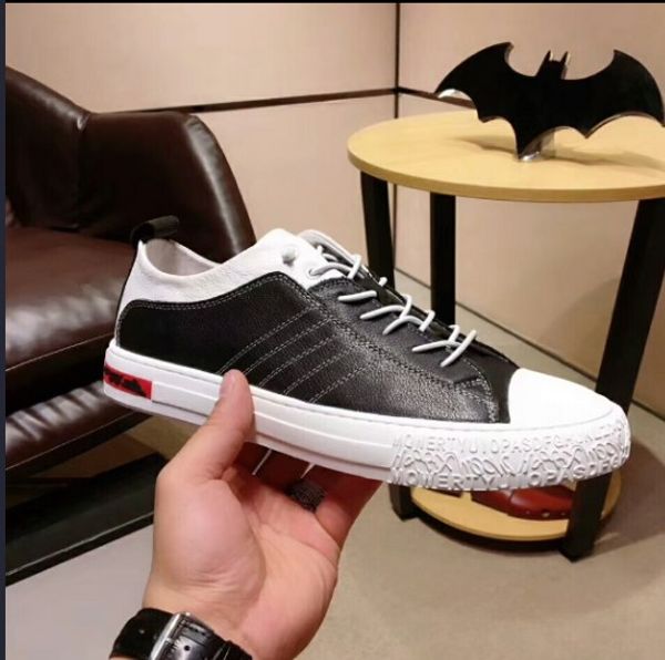 

man designer flat shoes glitter web sneaker with studs stripe with casual ace shoes, Black