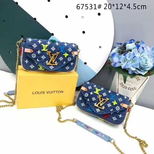 

classic fashion designers women chain crossbody bag denim handbags purses designers lady shoulder bag purse wallet subsize clutch bag