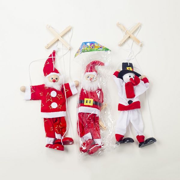 

christmas puppet santa claus hanging decoration home party xmas tree doll ornaments kids children toys gifts