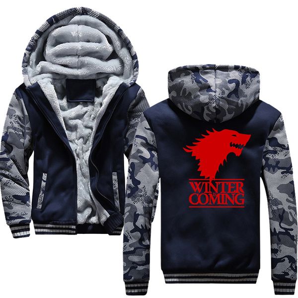 

new winter is coming autumn winter hoodies sweatshirt men casual men hooded coat fashion thick velvet warm, Black