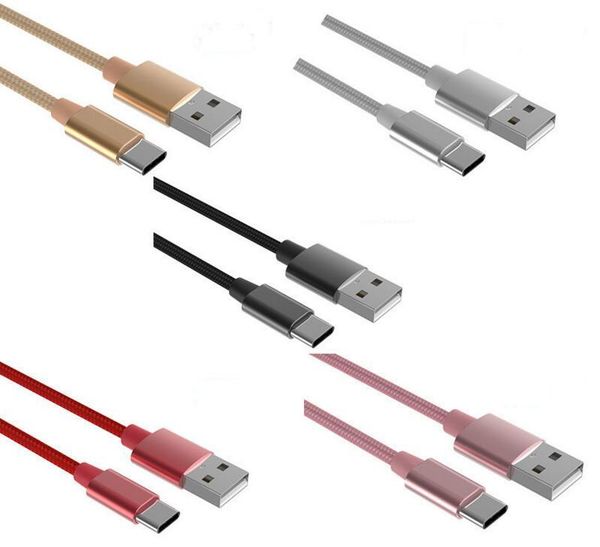 

3ft 6ft 10ft braided metal thickne trong 2a mirco u b cable high peed u b charger data ync charging line durable type c for am ung 100