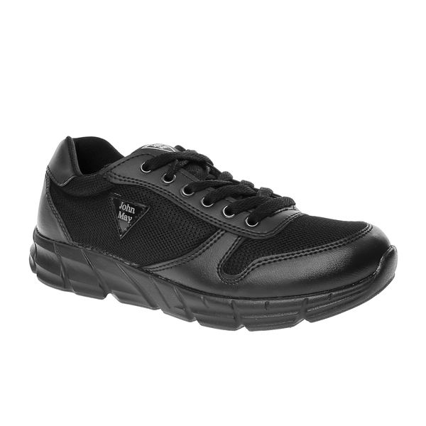 

john may women's sneaker mk-jg9038ts s. leather black