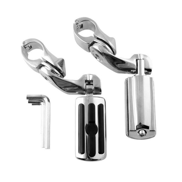 

motorcycle moto for 1-1/4 /1.25inches 32mm short angled adjustable highway foot pegs peg mount pedal accessories