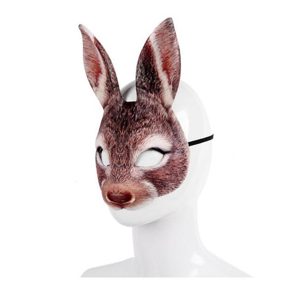 

оптовая 2019 смешные маски кролика бар маскарадные маски кроличьи уши пасхальный кролик маска хэллоуин макияж партии хэллоуин маска аниамл
