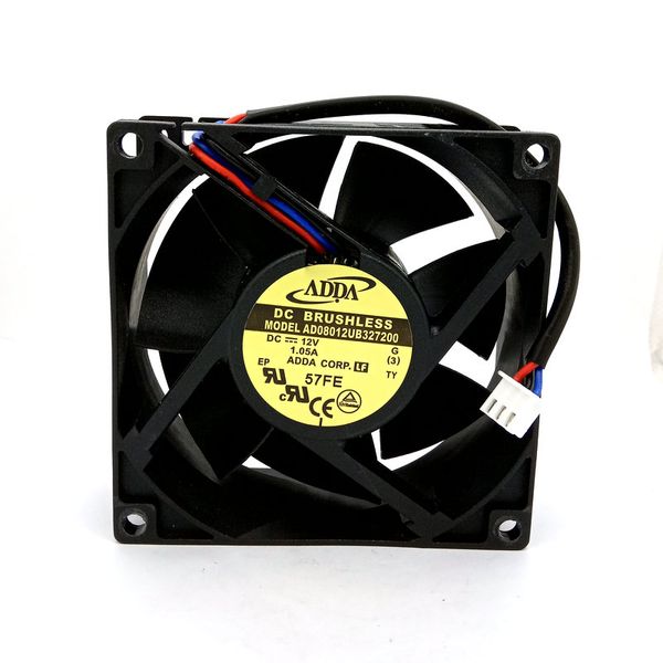 

новый оригинальный ad08012ub327200 dc12v 1.05a 8032 80x80x32mm 3 линии сигнал тревоги охлаждающий вентилятор