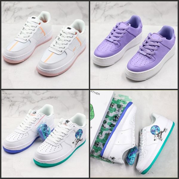 

2019 New Arrivals Forces Running Shoes Basketball Sneaker Women Mens Trainers Sports Skateboard Classic 1 White Shoes