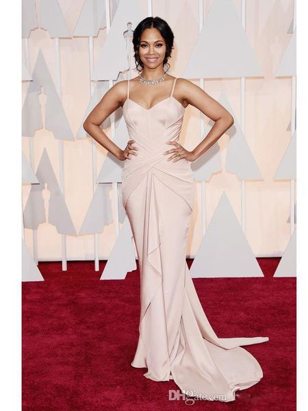 

new growth red carpet evening dresses spaghetti ruffles special occasions celebrity dresses, Black