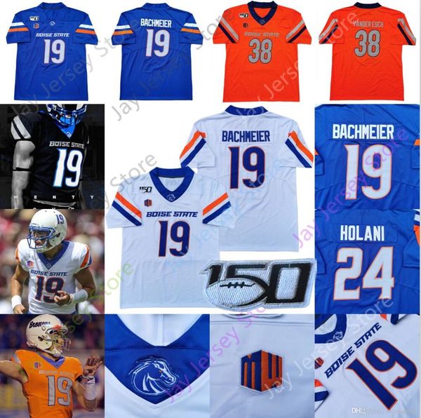 

2020 custom boise state football jersey college hank bachmeier george holani robert mahone curtis weaver leighton vander esch jay ajayi, Black;red