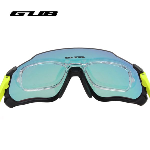 

gub 5700 cycling glasses bicycle sunglasses fishing goggles running eyewear 3lens myopia frame polarized anti-fog anti-uv riding