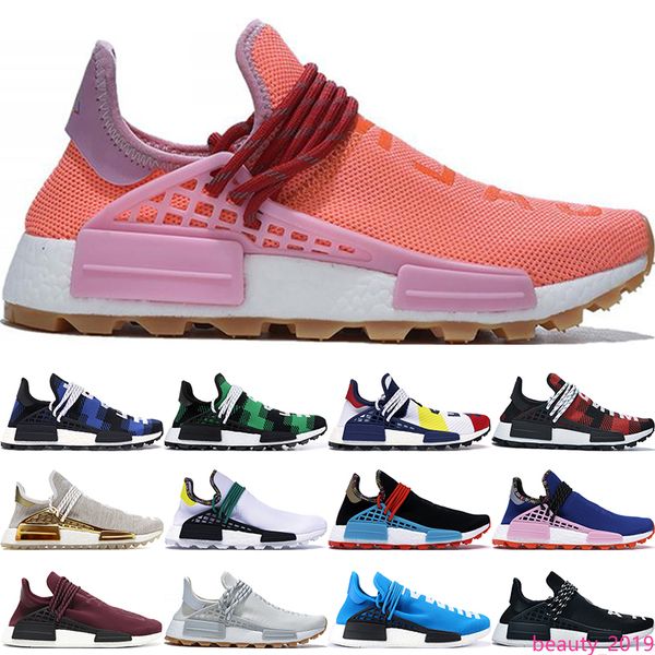 

nmd human race bbc multi color pharrell oreo nobel ink mens running shoes pharrell williams womens designer shoes 36-47