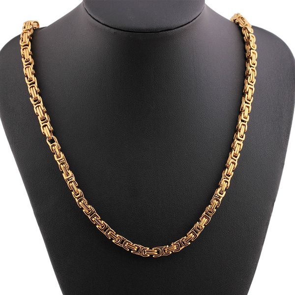 

2019 hip-hop stainless steel chain necklace gold silver men domination titanium steel fashion chain necklace jewelry gift
