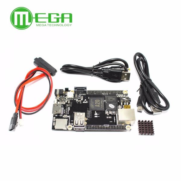 Freeshipping 1 pcs PC Cubieboard A20 Dual-core Placa de Desenvolvimento, Cubieboard2 dual core com 4 GB Nand Flash