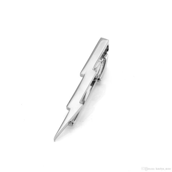 

super hero series flash shape tie clips gold silver tungsten tie bars pins men's gift