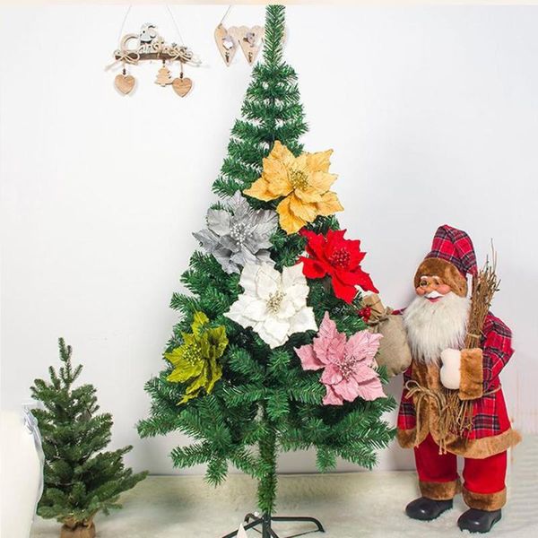 

multicolor golden edge simulation xmas flower wedding party garland decor
