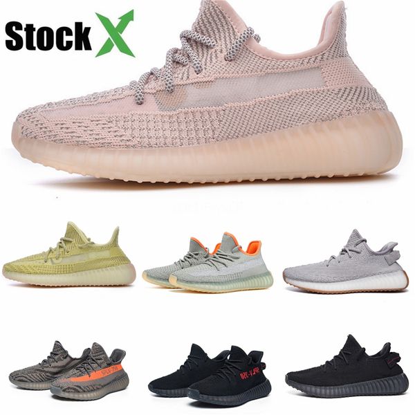 

2020 v2 kanye west mens running shoes geode inertia s wave static solid grey mauve salt women outdoor shoes with box #qa836