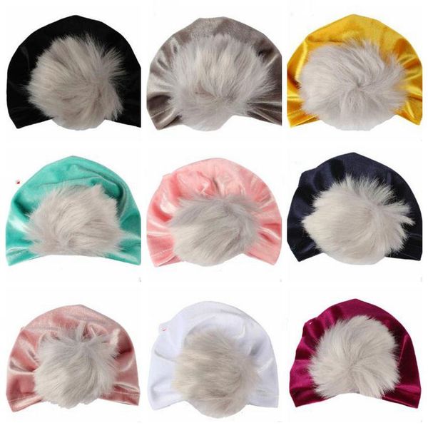 Cappelli per bambini Ragazze Knot India Turbante Bambini Skull Caps Beanie Toddler Copricapo Copricapo Copricapo Copricapo Fotografia Puntelli Regali CZYQ4488