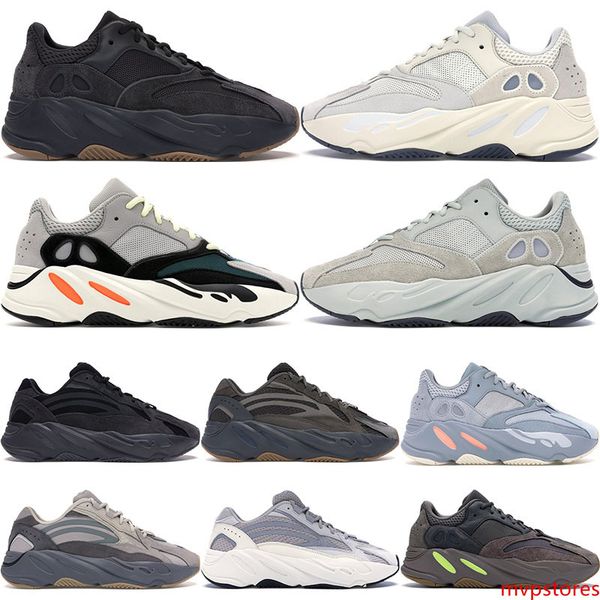 

utility black gum bottom 700 wave runner мужские женские дизайнерские кроссовки new 700 kanye west sport shoes with stock x 36-46