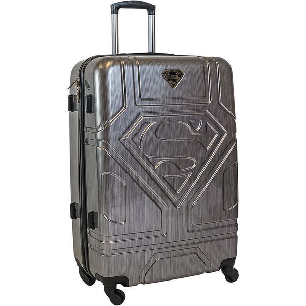 

28 quot uperman luxury deluxe gray uitca e luggage baggage travel bag trolley new
