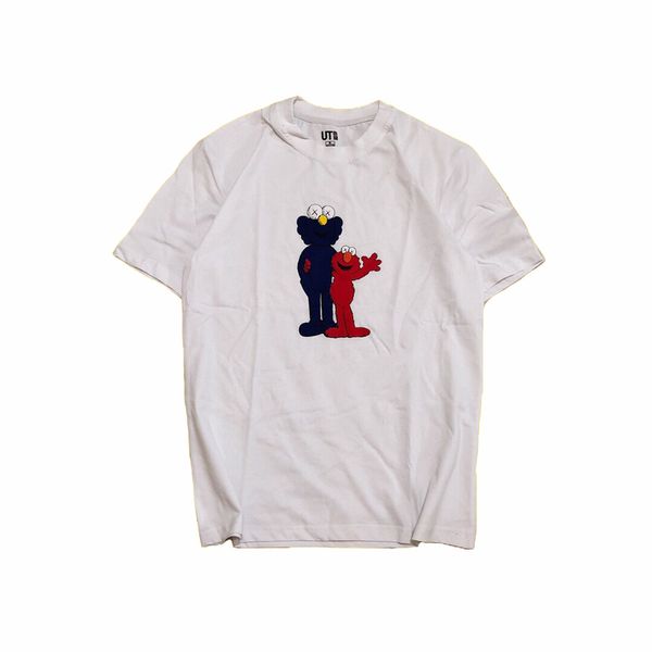 

new fashion mens designer t shirts women summer t shirt un sesame street brand t shirt luxury classic, White;black