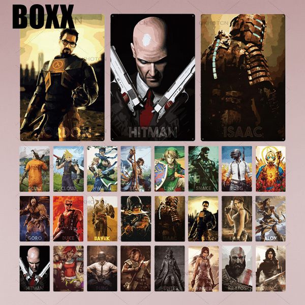 

game metal poster vintage plaque gamer metal sign tin sign wall decor for game room man cave game poster home craft decor