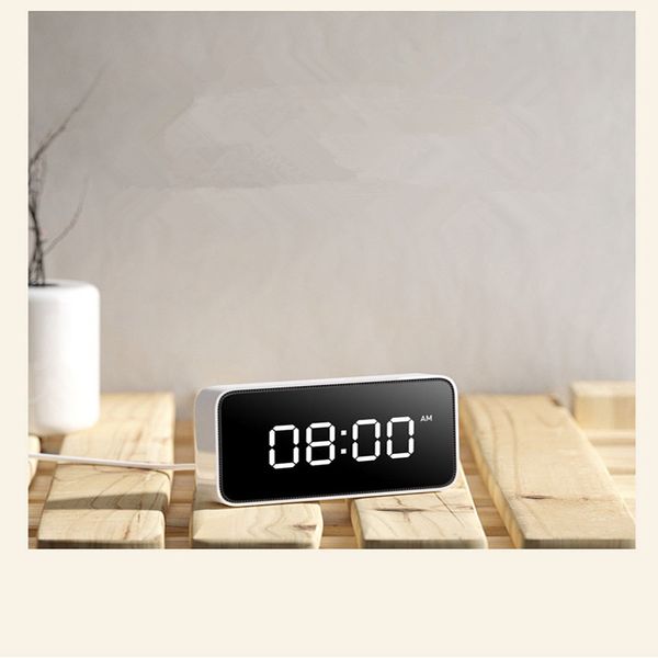 

2018 new smart voice broadcast alarm clock abs table derskclocks time calibration work app