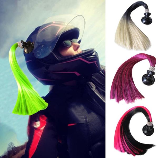 

cycling removable motorcycle bicycle helmet ponytail skateboarding cute crystal rhinestone suction cup stick on cool universal