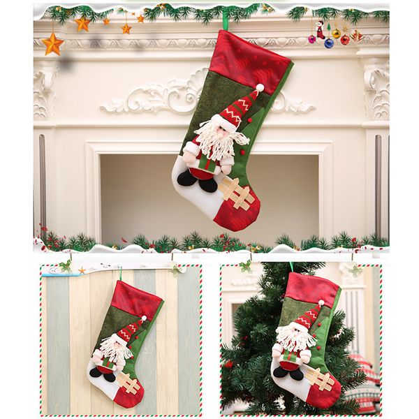 

christmas stockings sock candy gift bag xmas tree hanging decoration for holiday party ty