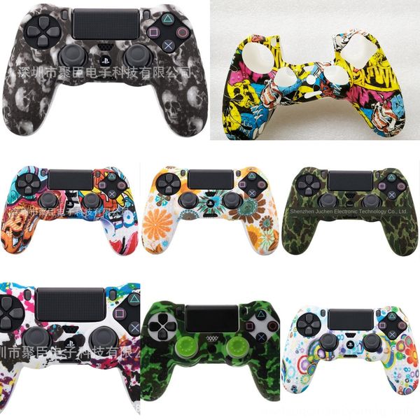 

oecaf two-color cap joystick silicone thumb ps3 stick grips caps case for ps4 grip xbox one 360 wiiu controller fast ship