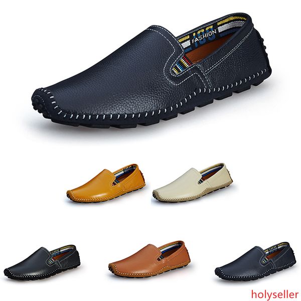 

2020 fashion men s driving business leather shoes in color of black brown light tan navy men s casual jagging walking shoes main14