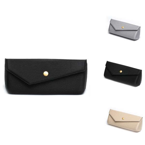 

new fashion glasses case portable sunglasses box casepu leather eye glasses hard shell protector reading eyewear case, Silver
