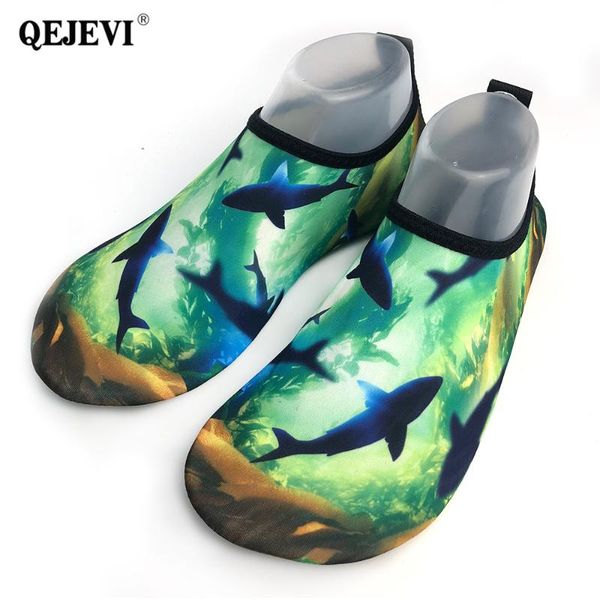 

2018 qejevi beach shoes men soft aqua water sneaker outdoor swimming yoga surfing gym shoes comfortable sports wear