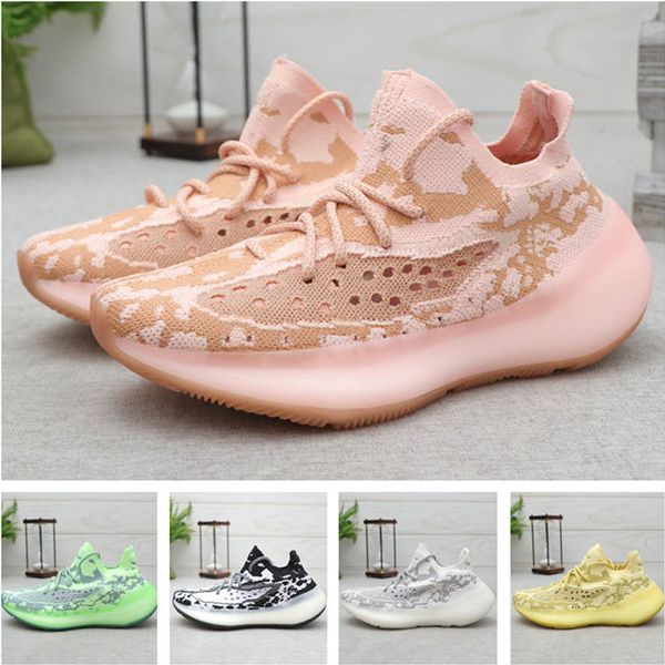 

new v3 kanye west true form pink gid glow clay zebra cream white beluga 2.0 sesame running shoes designer sneakers, White;red