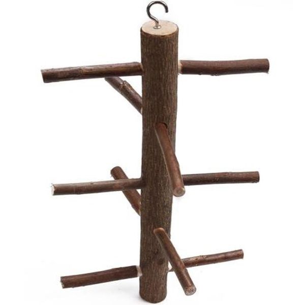 

parrot rotating raw wood bring skin stairs stand bar stand frame