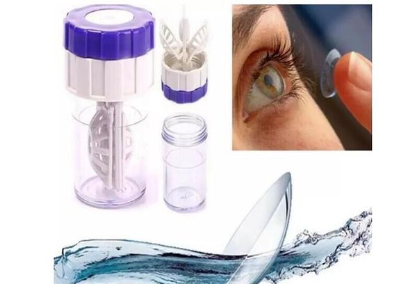 

Dhl color contact len cleaner ca e manual cleaning wa her eyewear care holder torage kit et box for eye 3 color