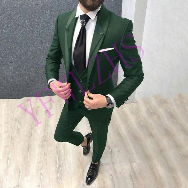 

новые one button groomsmen пик нагрудные свадебные groom tuxedos мужские костюмы свадебные / prom / ужин best man blazer (куртка + tie + ves, Black;gray