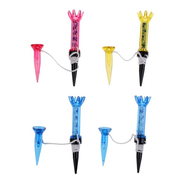 

4pcs 80mm magnetic golf tee with anchor, golf training tool accessory 3-color send in random uorvj