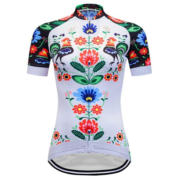 

women's retro bike cycling jersey t-shirt bicycle mtb clothing motocross clothes female wear pro team downhill short sleeve, Black;red