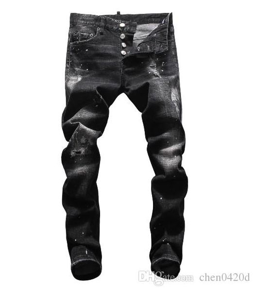 

summer 2019 wholesale men's jeans, european denim production of good quality men's wear welcome to size 28-38:44-54 045, Blue